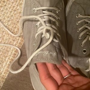 Grey Converse (Jack Purcells) size 8